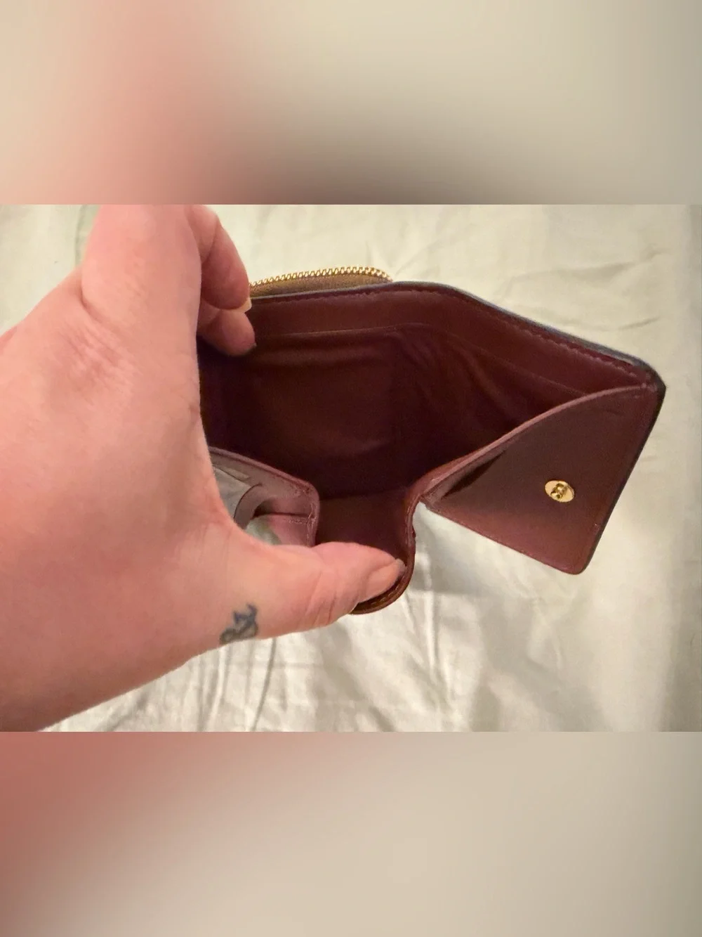 Coach Floral Signature Mini Foldable Wallet
